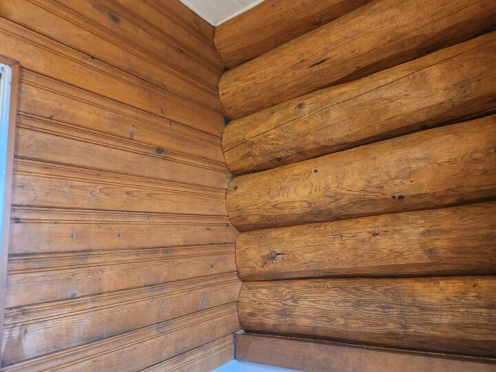 白馬村O様　浴室木部塗装工事