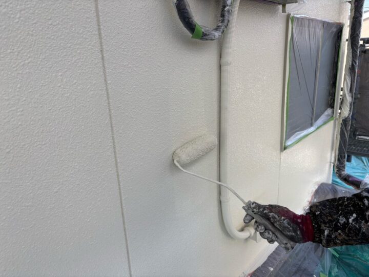 外壁上塗り(2回目)