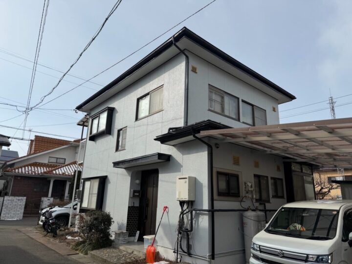 長野市貸家　屋根・外壁塗装工事　