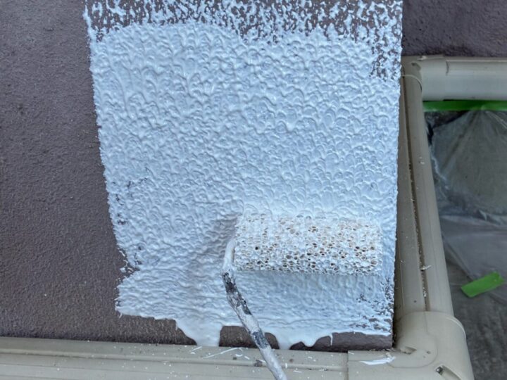 外壁上塗り(1回目)