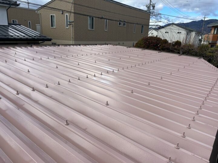 長野市K様　倉庫屋根塗装工事