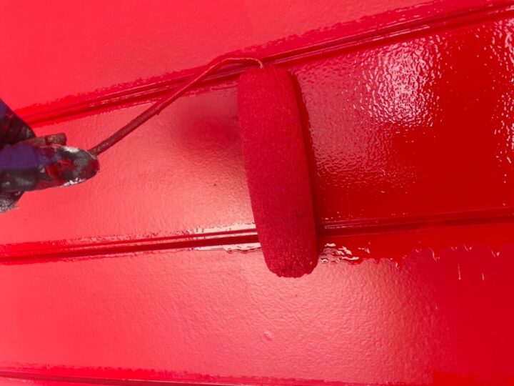 外壁上塗り(2回目)