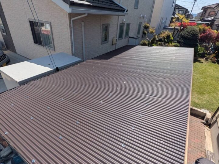 長野市N様 カーポートポリカ交換工事