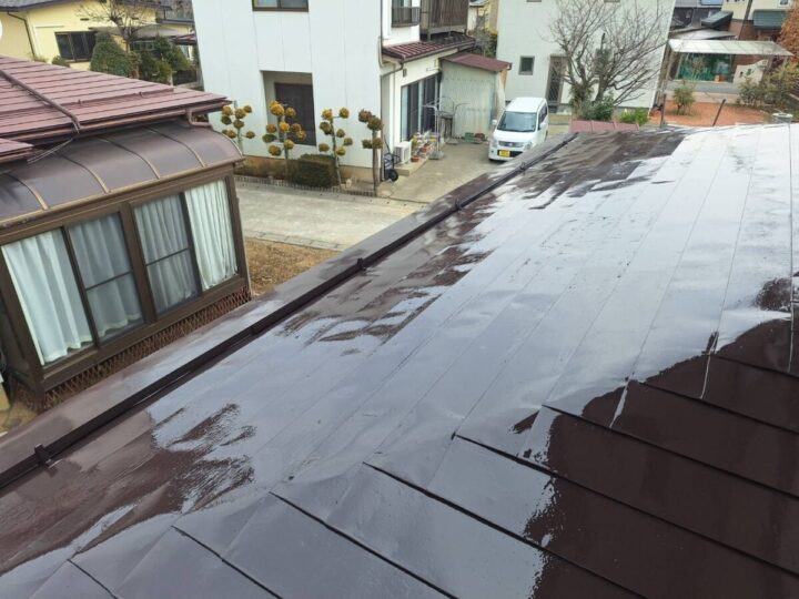 千曲市Ｔ様　屋根塗装・雨樋交換工事