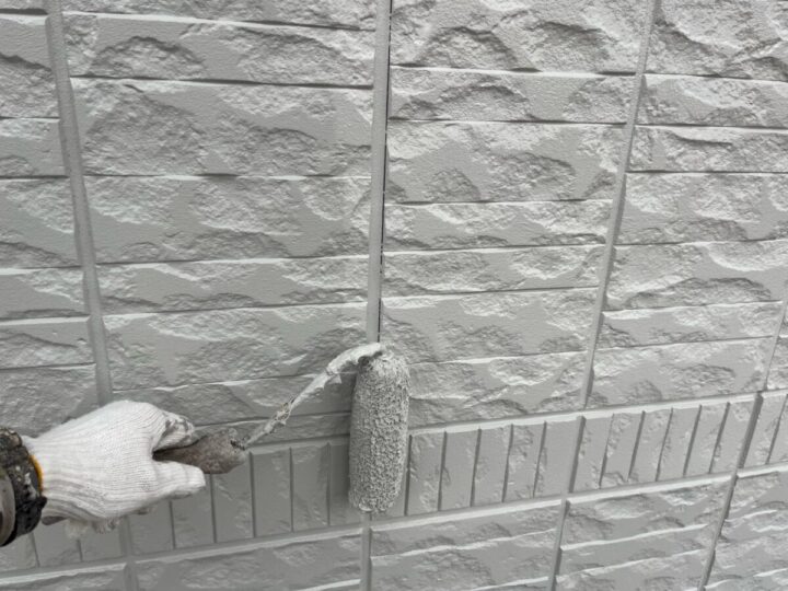 外壁上塗り(2回目)