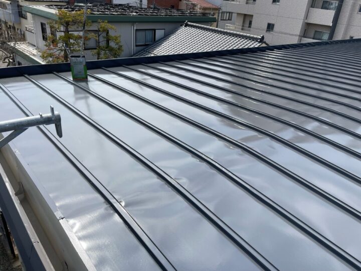 松本市アパート　屋根塗装工事