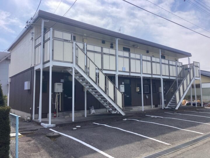 松本市アパート 外壁・屋根塗装工事