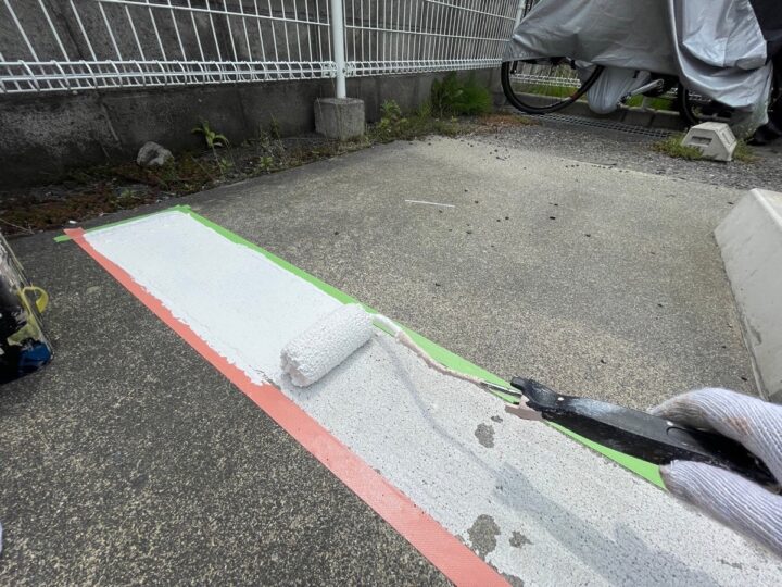 駐車場白線塗装