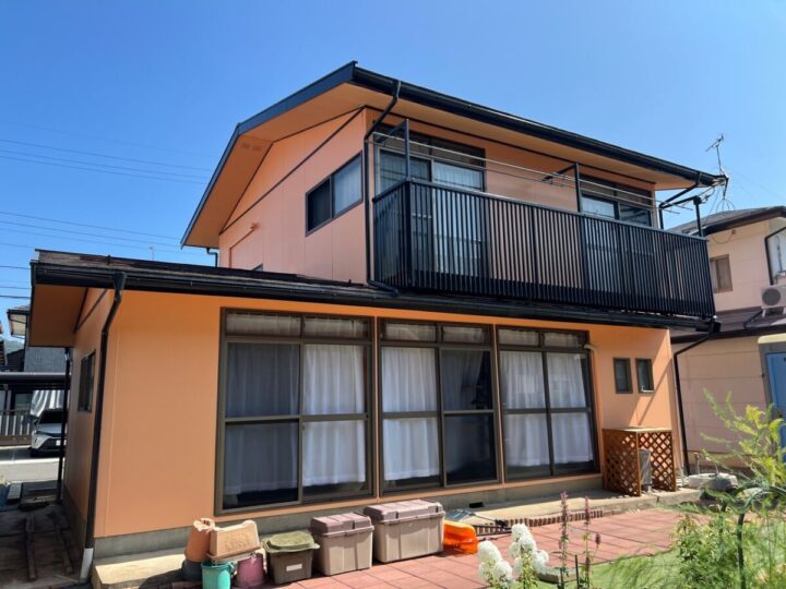 長野市W様 外壁塗装・付帯部板金・玄関扉、浴室扉交換工事